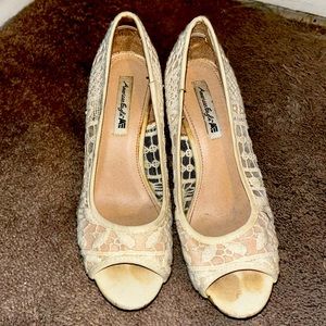 💙 American Eagle Women's Open Toe Wedges size 6.5
